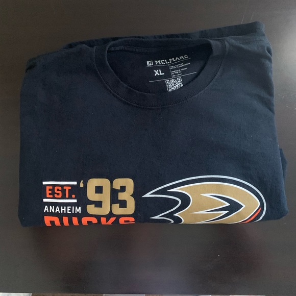 Mel Merc Anaheim Duck 1993 Black T-Shirt XL 119 - Picture 3 of 7